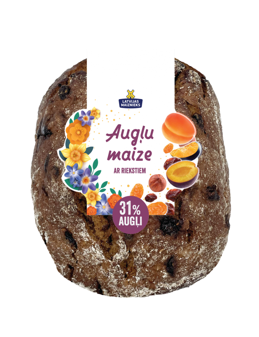 Fruit bread with nuts