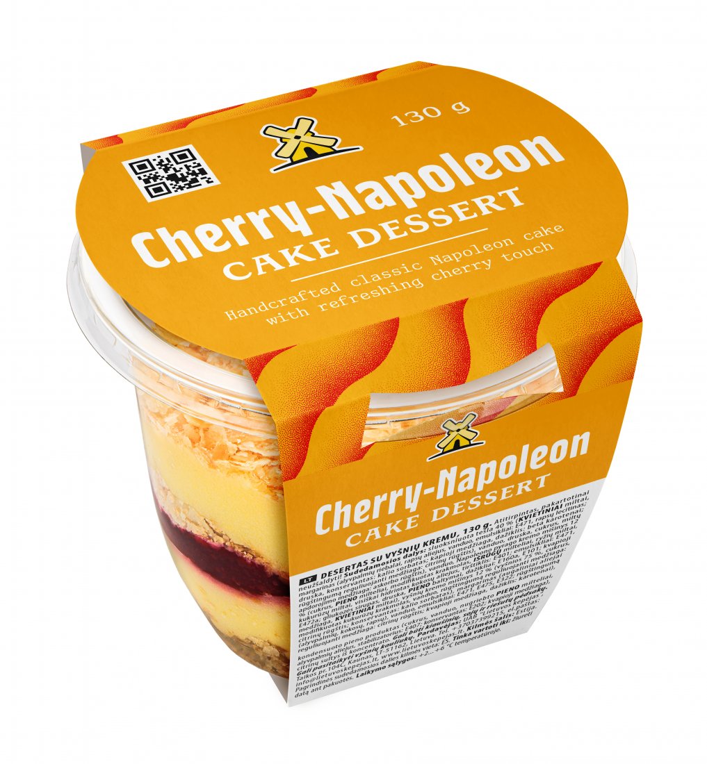 Cherry Napoleon Cake Dessert