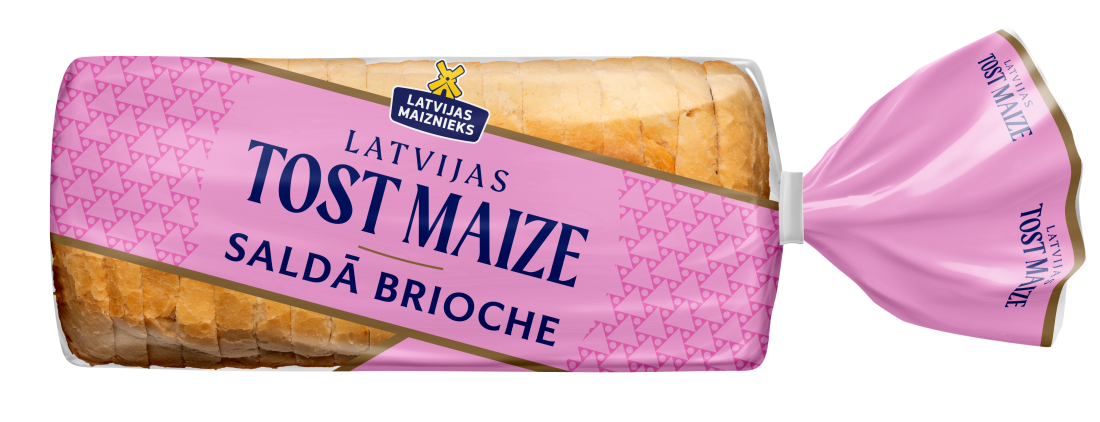 Сладкий тостовый хлеб Бриошь "Latvijas Tost Maize"