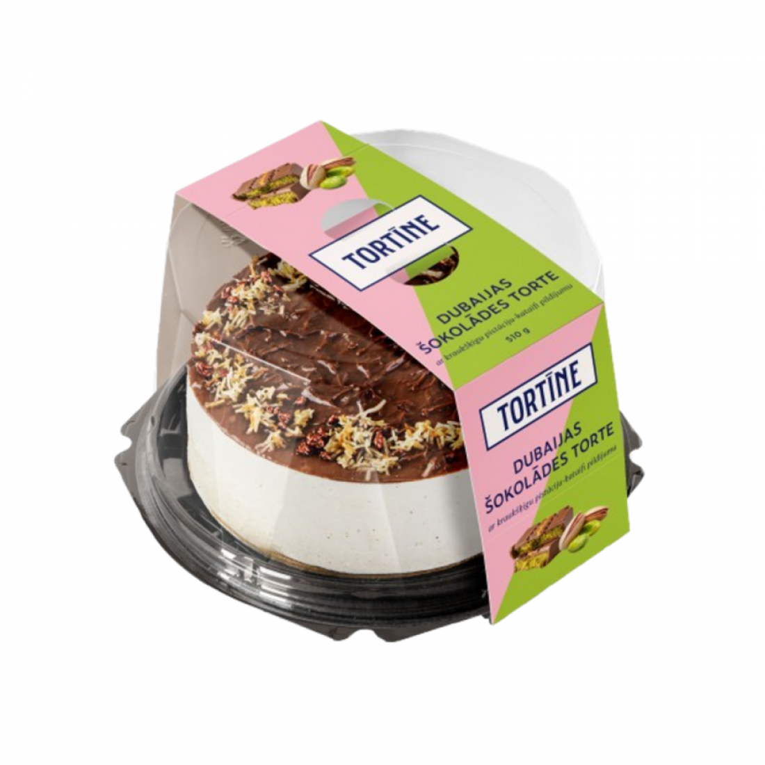 Tortīne Dubai Chocolate Cake