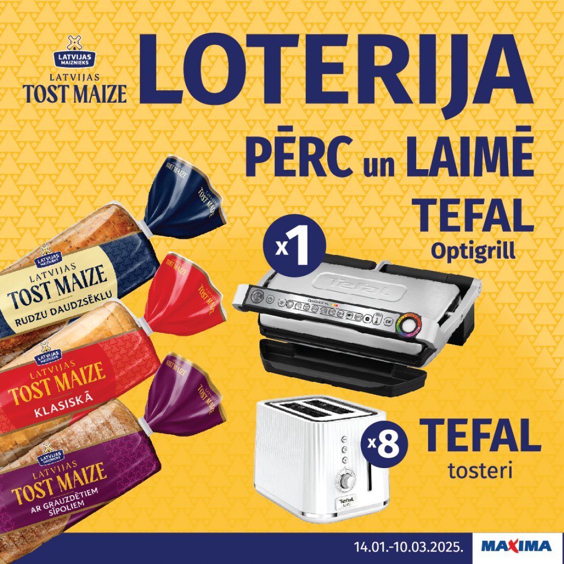 LATVIJAS TOST MAIZE LOTERIJA MAXIMA VEIKALOS