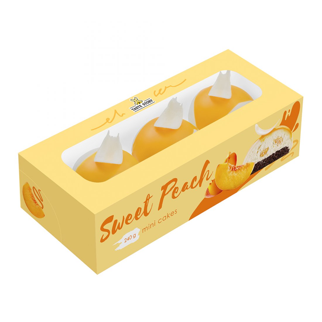 TASTE STORY Mini Cakes Sweet Peach