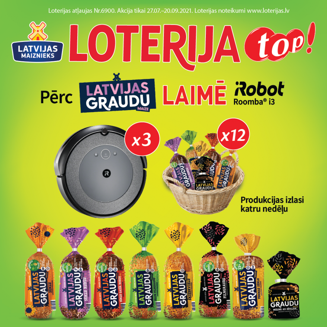 LATVIJAS GRAUDU BREAD LOTTERY IN TOP STORES