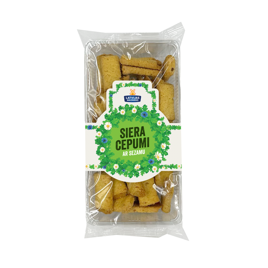 Cheese biscuits with sesame