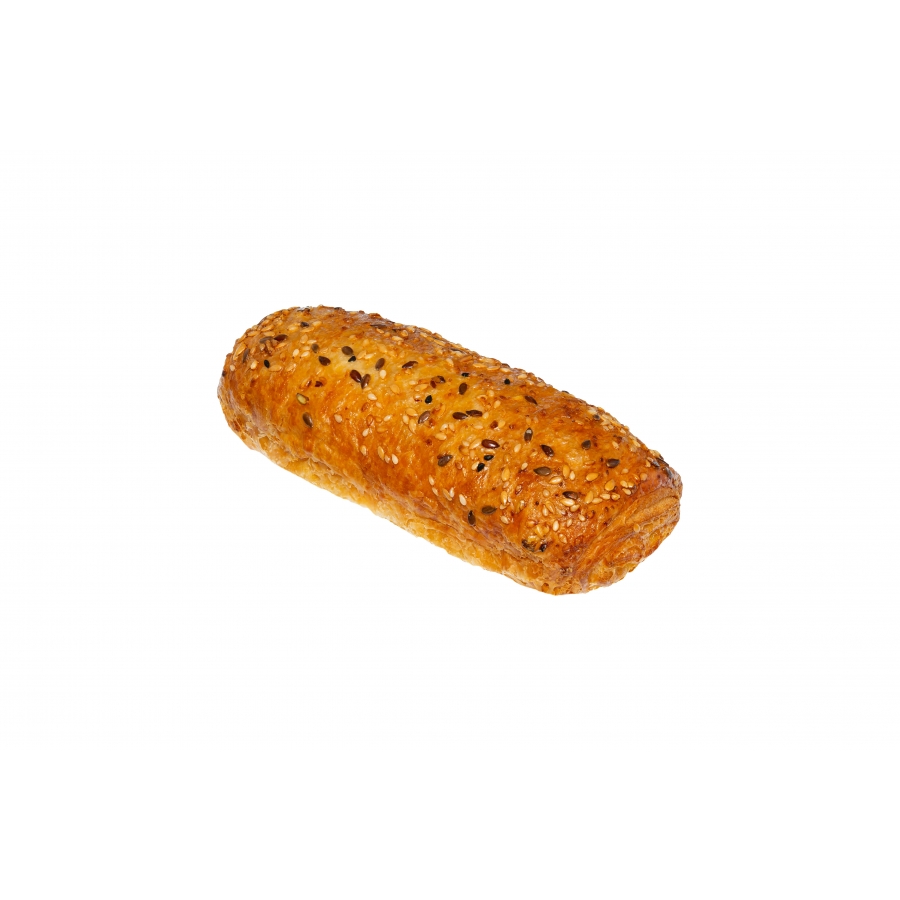 Sausage in batter with tomato and herb filling