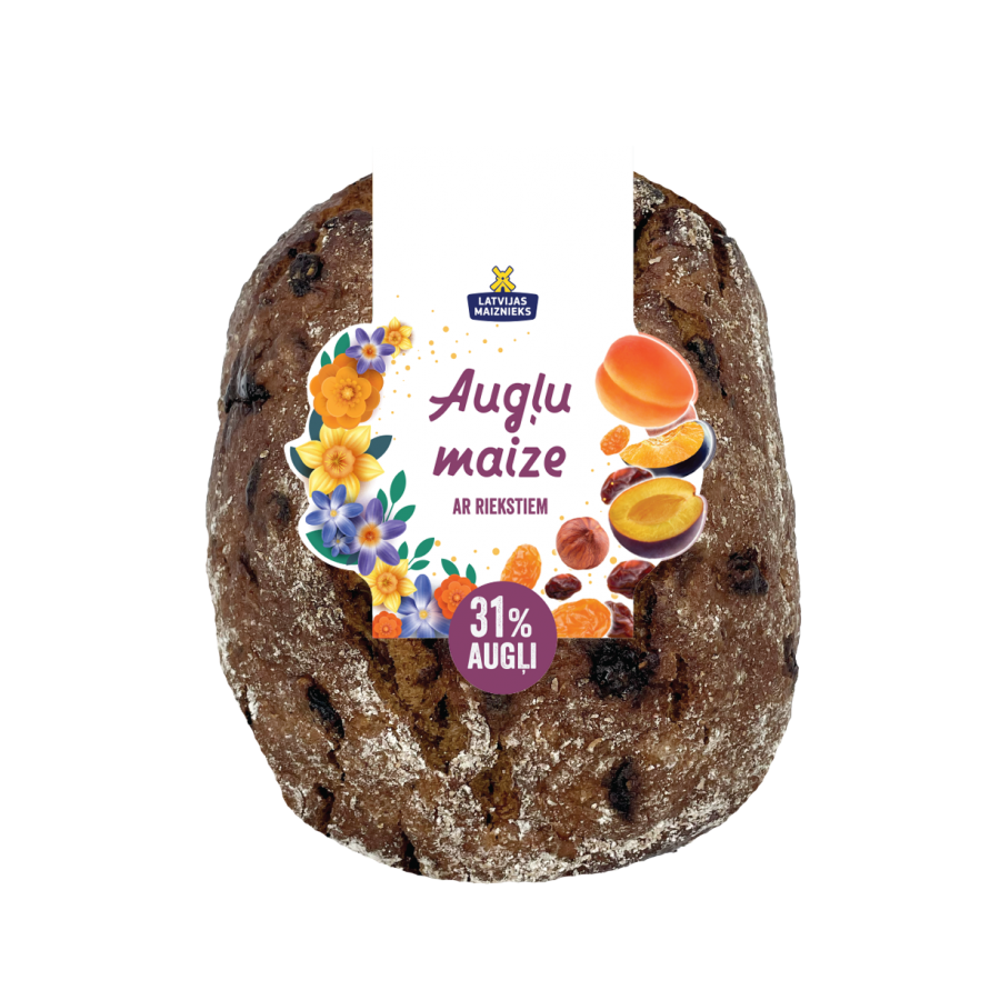 Fruit bread with nuts