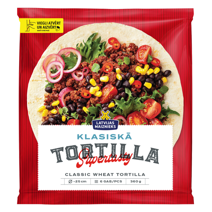Klasiskā kviešu tortilja