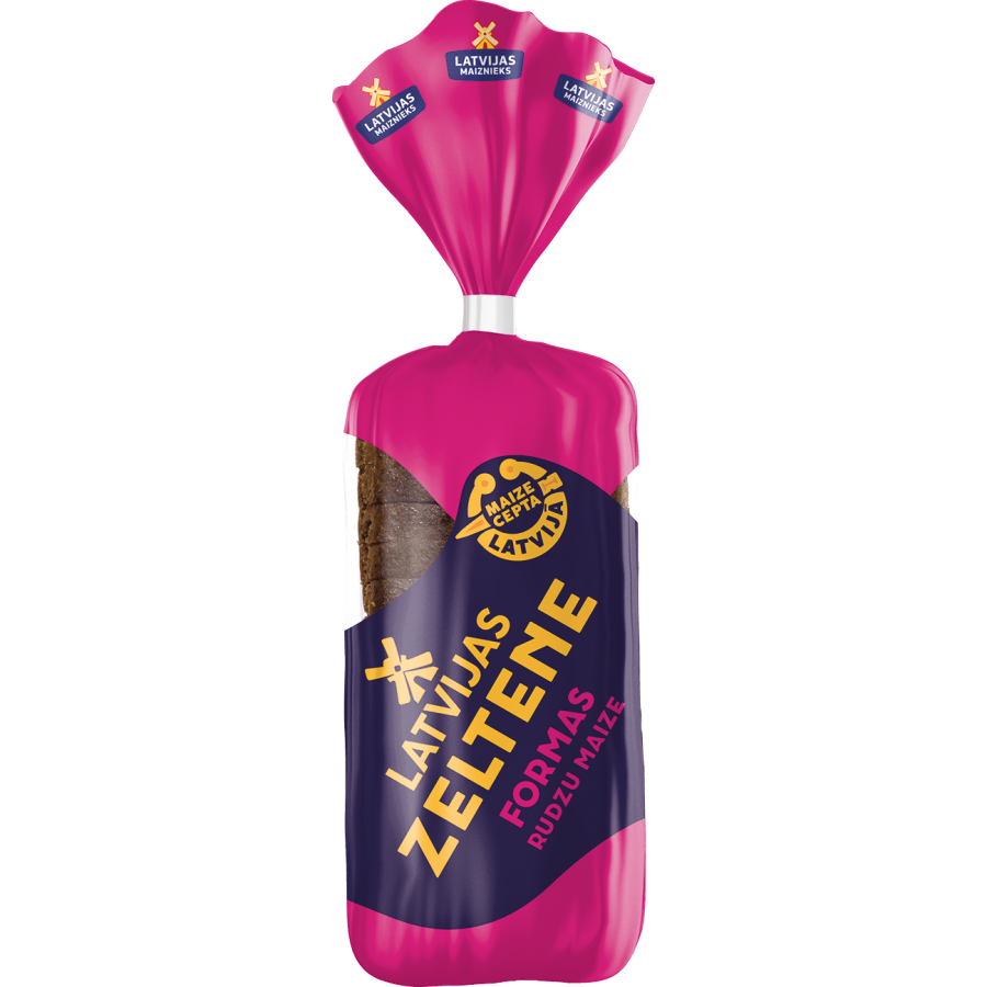 "Latvijas Zeltene"  form rye bread