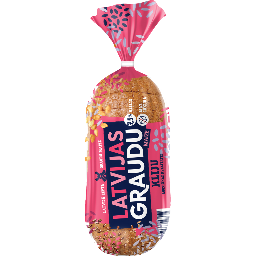 Latvijas Graudu maize with wheat bran