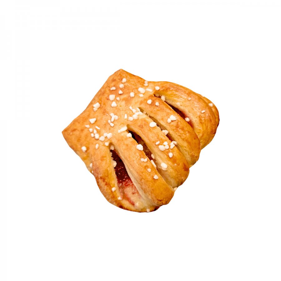 Maizīte ar zemeņu un krēmsiera pildījumu