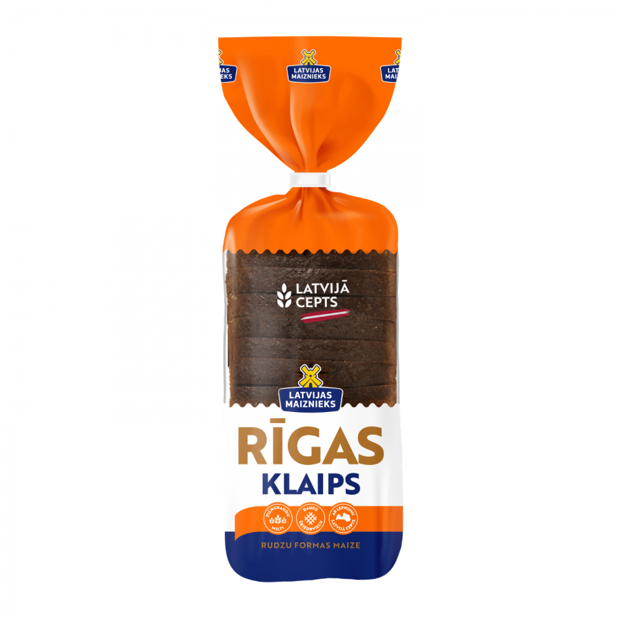 "LATVIJĀ CEPTS!" Rīgas klaips rudzu formas maize