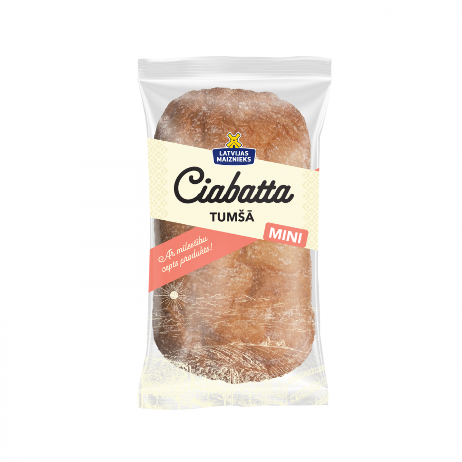Ciabatta Tumšā Mini