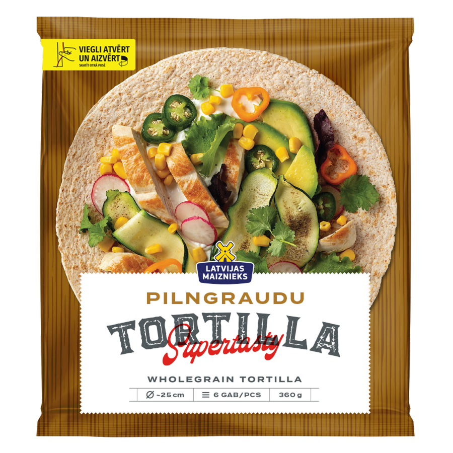 Pilngraudu kviešu tortilja