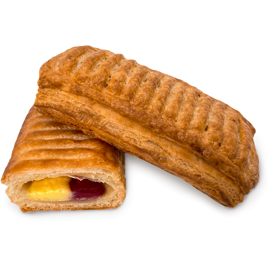 Cream bun with cherries